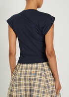 Vivienne Westwood Hebo Asymmetric Cotton top Navy