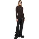 Rick Owens Black Tower Dietrich Drawstring Trousers
