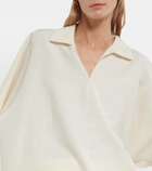 The Row Wen wool, silk and linen top