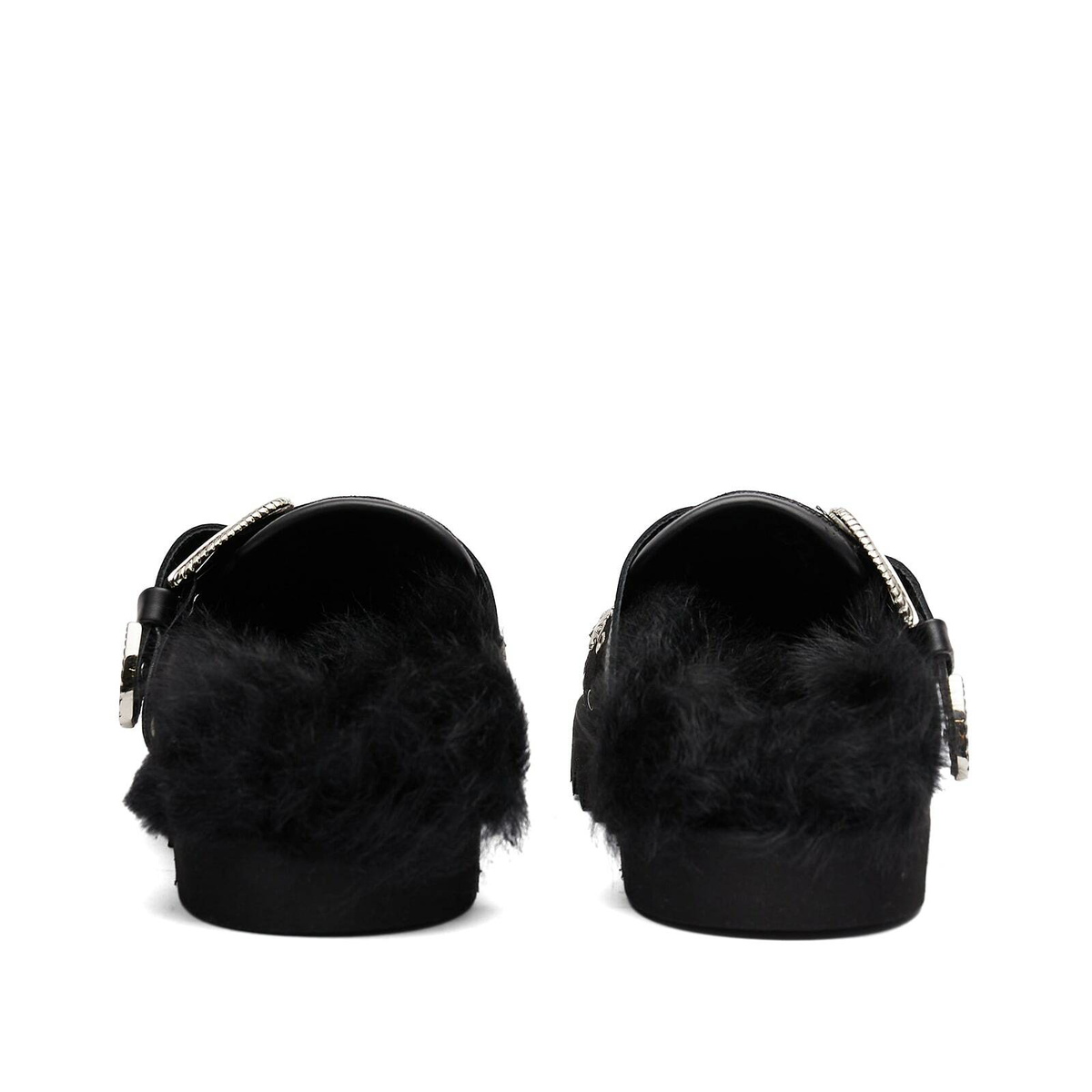 Toga Pulla Women's Faux Fur Mule in Black Toga Pulla