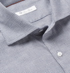 Loro Piana - Slim-Fit Prince of Wales Checked Brushed-Cotton Shirt - Blue