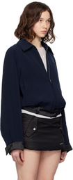 We11done Navy Waist Jacket