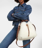 Chloé Marcie Small shearling bucket bag