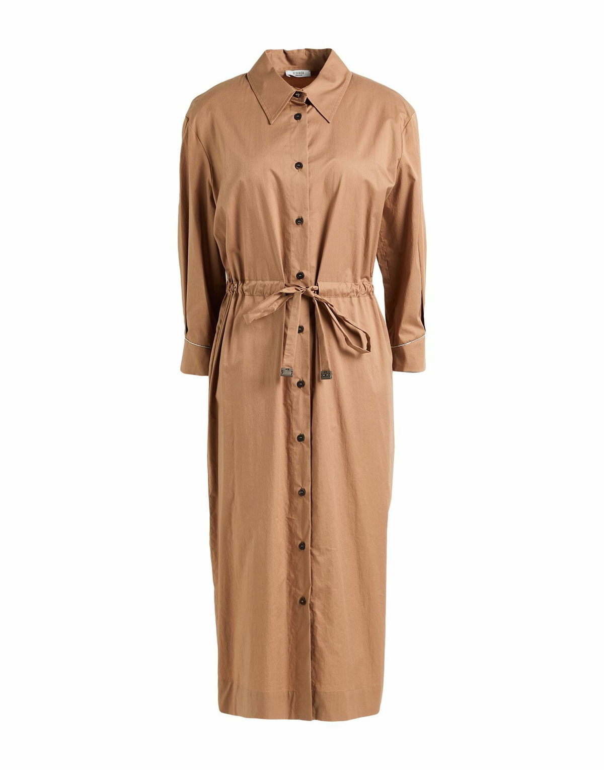 Peserico Womens Midi dress Camel