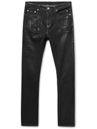 Rick Owens - Detroit Slim-Fit Coated Jeans - Black