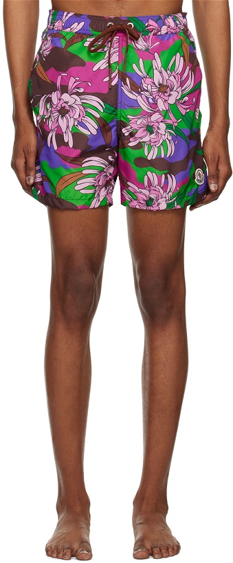 Photo: Moncler Multicolor Printed Swim Shorts