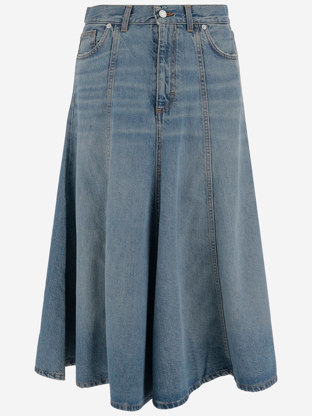 Photo: Haikure Cotton Blend Denim Skirt
