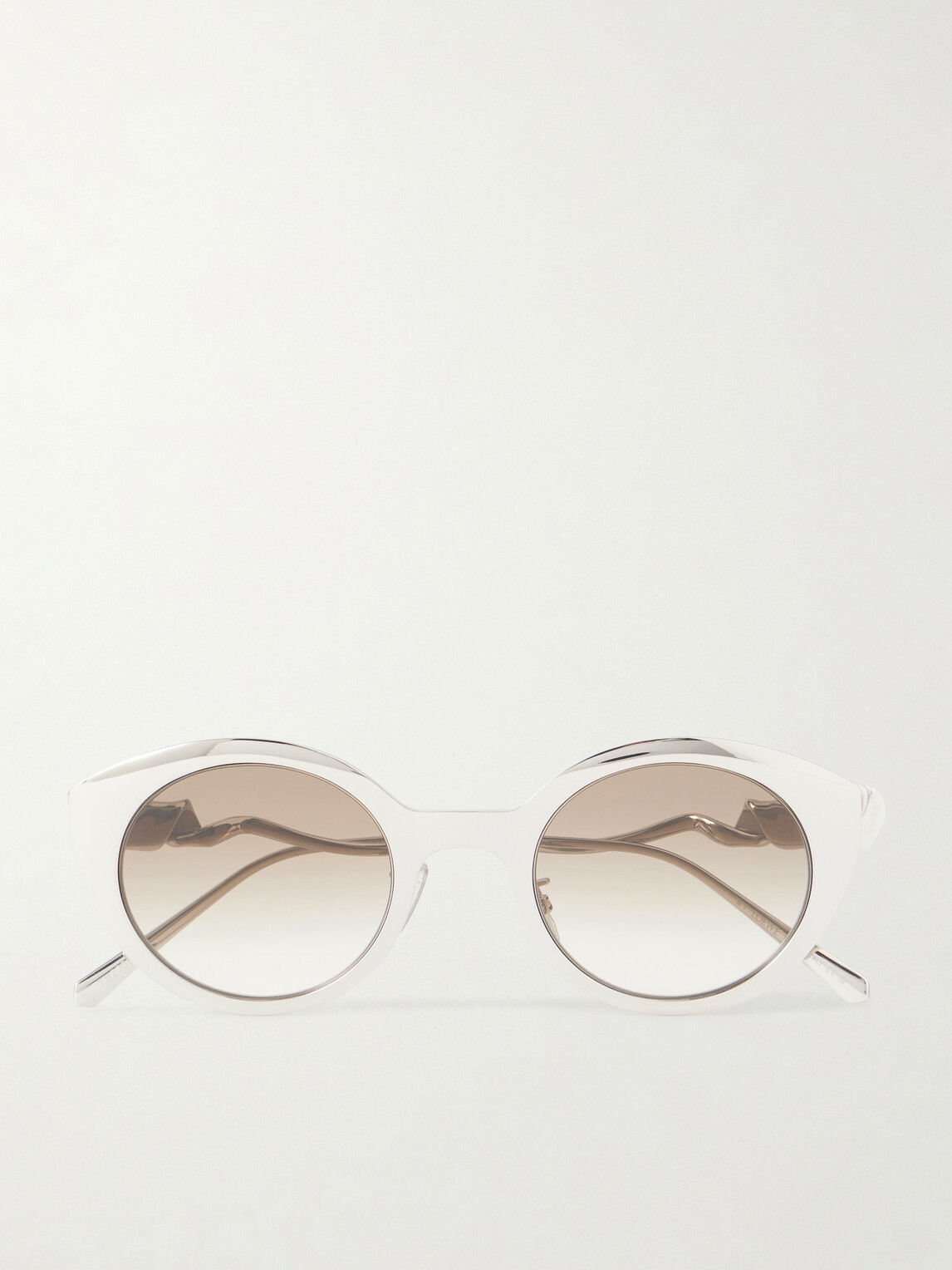 LOEWE - Coil Round-Frame Silver-Tone Sunglasses