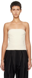 Esse Studios Off-White Straight Neck Camisole