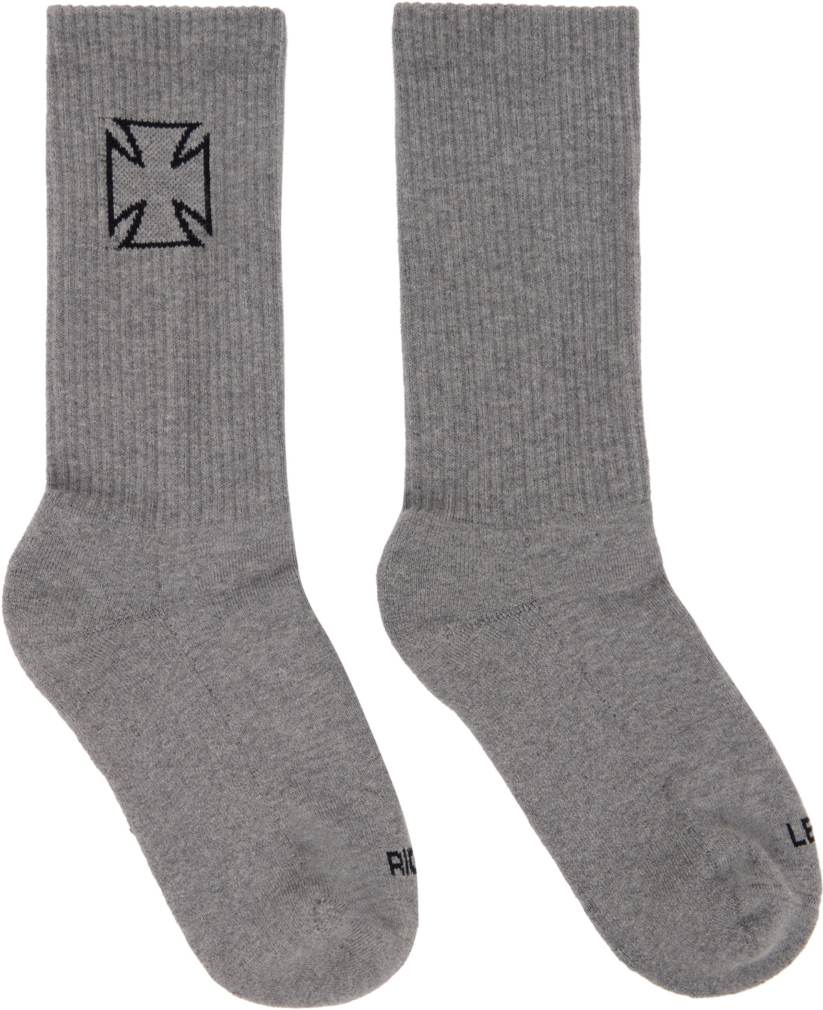 VETEMENTS Black 'VETEMENTS' Logo Socks Vetements
