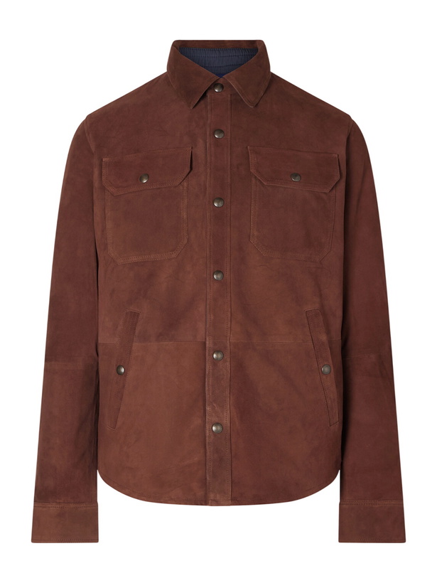 Photo: Polo Ralph Lauren - Suede Shirt Jacket - Brown