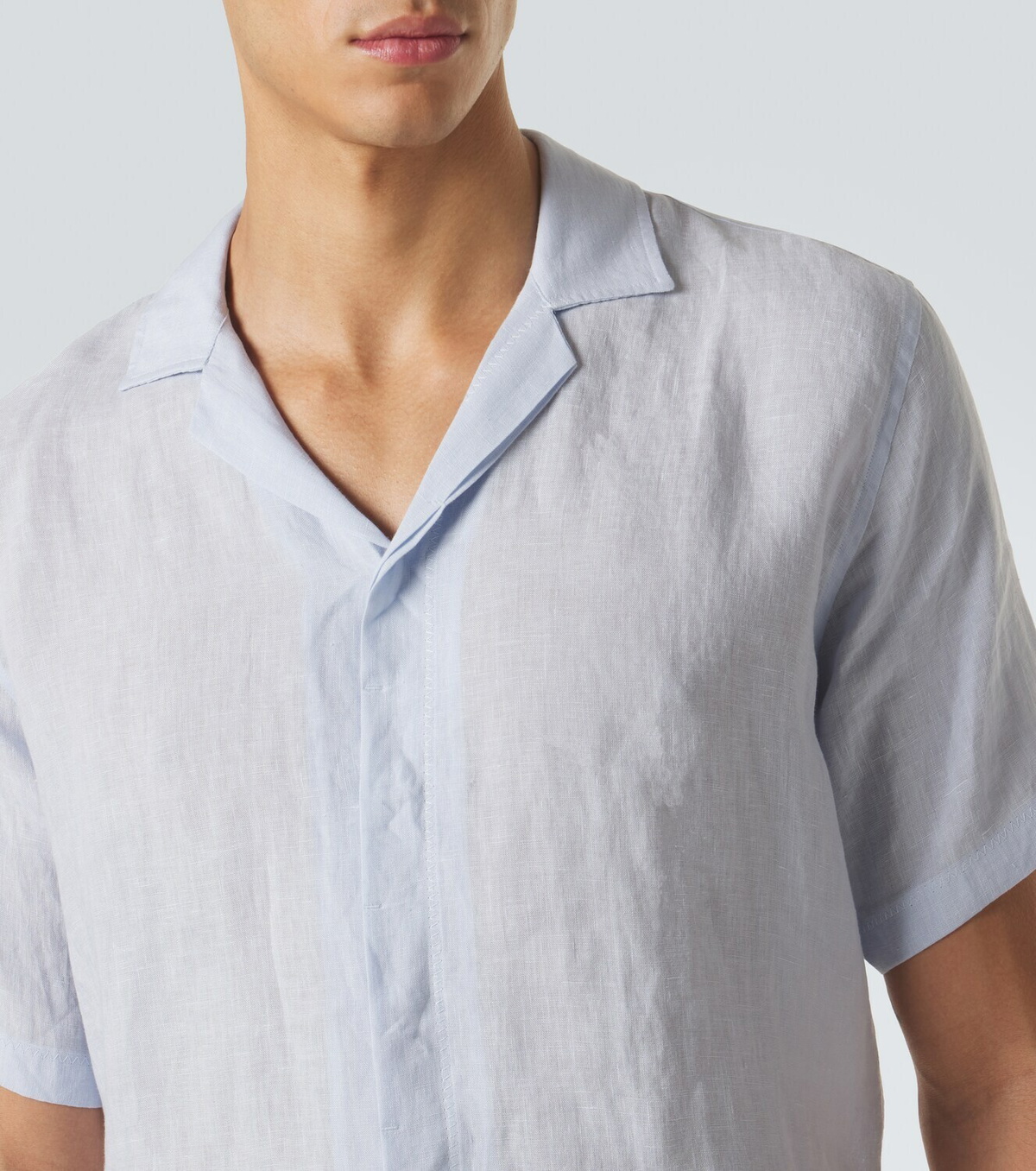Orlebar Brown Maitan linen bowling shirt