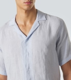 Orlebar Brown Maitan linen bowling shirt
