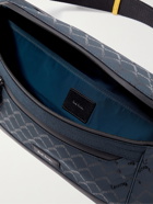 PAUL SMITH - Leather-Trimmed Logo-Print Shell Belt Bag - Blue