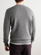 De Petrillo - Slim-Fit Merino Wool and Cashmere-Blend Sweater - Gray