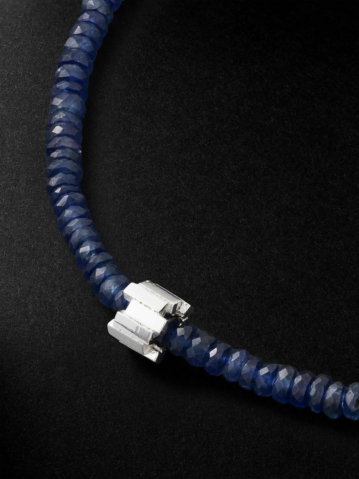 Suzanne Kalan - Infinite 18-Karat White Gold Sapphire Beaded Bracelet