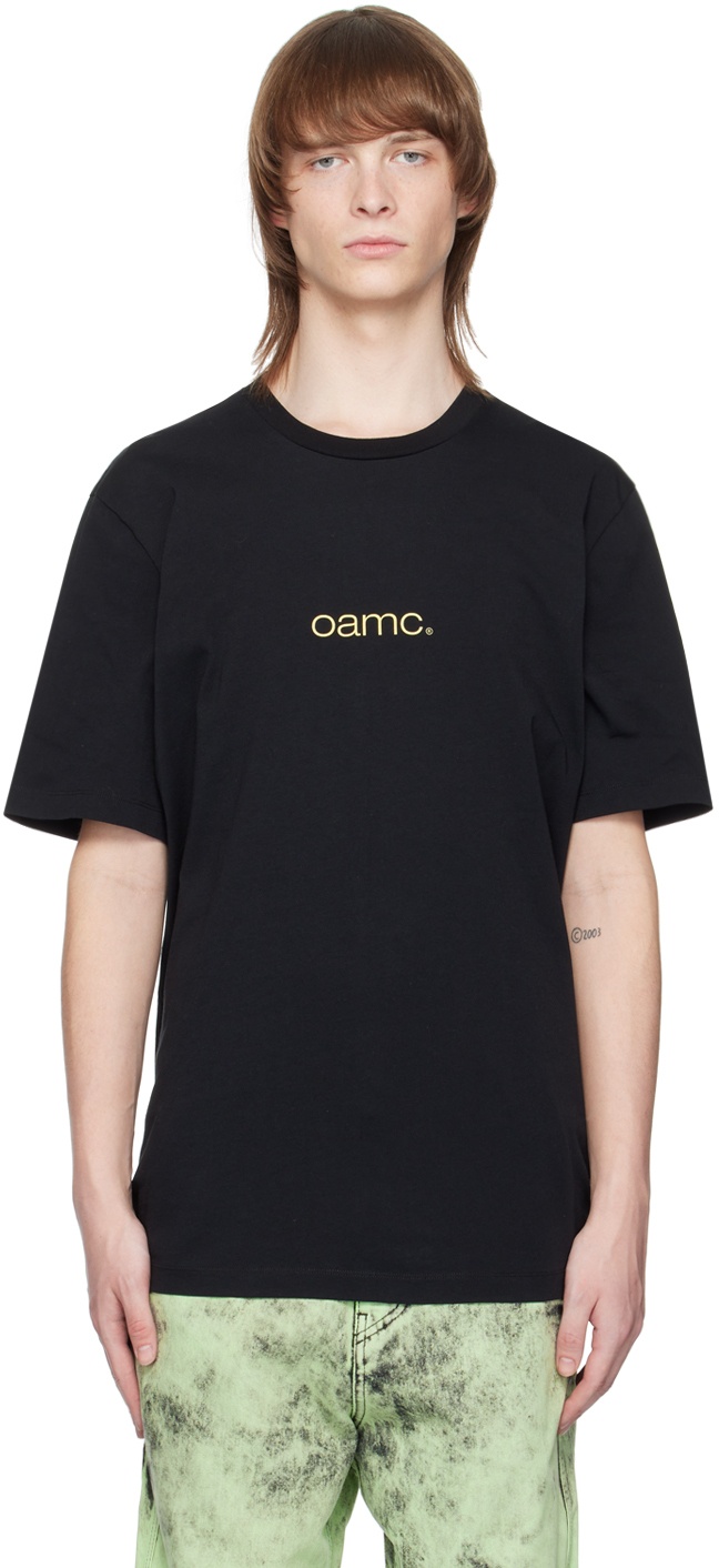 OAMC Black Printed T-Shirt OAMC