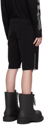 We11done Black Biker Shorts