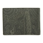 Etro Black Paisley Wallet