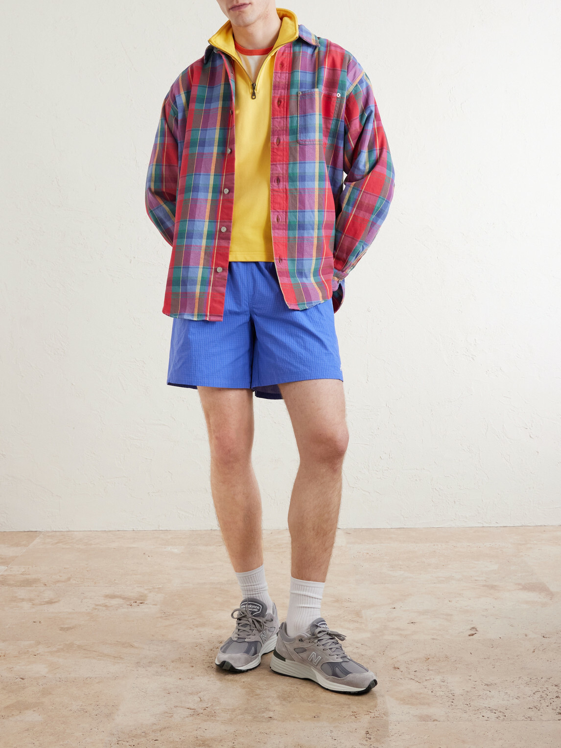 Aimé Leon Dore - Straight-Leg Ripstop Shorts - Blue
