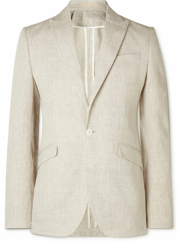 Photo: Favourbrook - Ebury Linen Suit Jacket - Neutrals