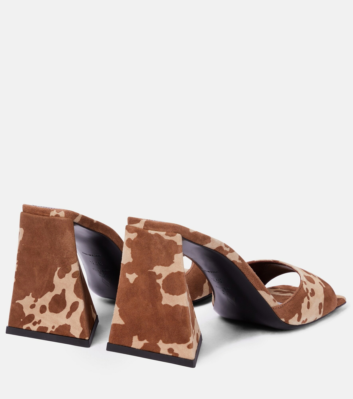 【The Attico】 Devon cow-printスエードサンダル The Attico - Devon cow-print suede sandals The Attico