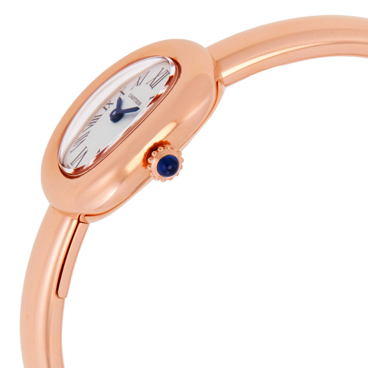 Cartier Baignoire Mini Model Quartz Silvered Dial Ladies Watch WGBA0081