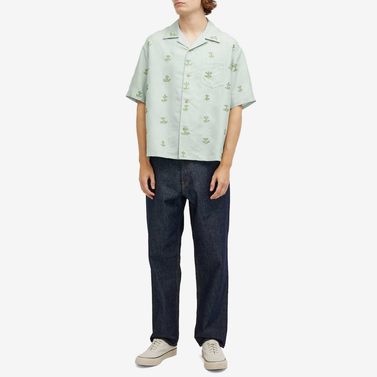 Visvim Men's Crosby Shirt in Lt.Blue Visvim