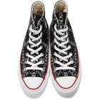 JW Anderson Black Converse Edition All Over Logo Chuck Taylor All Star 70s Hi Sneakers