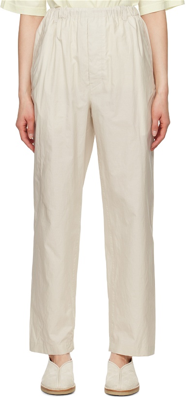 Photo: LEMAIRE Off-White Relaxed Trousers