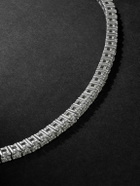 Alex Moss New York - 14-Karat White Gold Diamond Tennis Bracelet - Silver