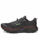 Brooks Men's Cascadia 19 Sneaker in Phantom/Rum Raisin/Green