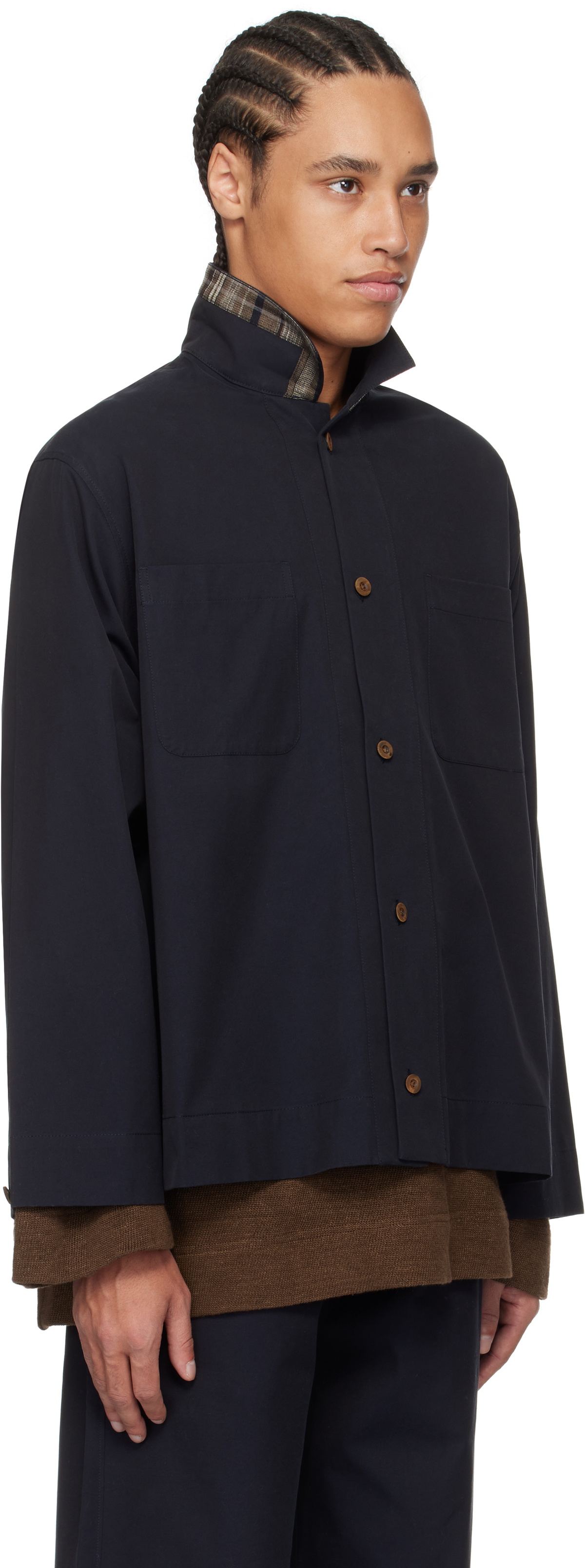 Aviva Jifei Xue Black Boxy Shirt