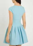 Simkhai Gallagher Piqué Knit Mini Dress Light Blue