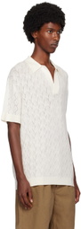 King & Tuckfield Off-White Lightweight Polo