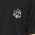 Blue Flowers Men's Pollinator T-Shirt in Black