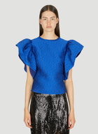 Koché Ruffle Sleeve Top