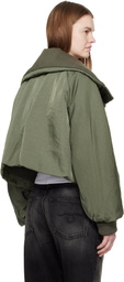 R13 Khaki Oversized Padded Jacket