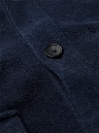 Incotex - Cotton-Terry Overshirt - Blue