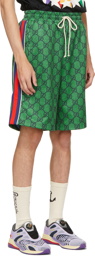 Gucci Green Jersey GG Shorts