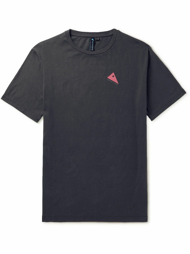Photo: Klättermusen - Verkstad 1990 Logo-Print Organic Cotton-Jersey T-Shirt - Black