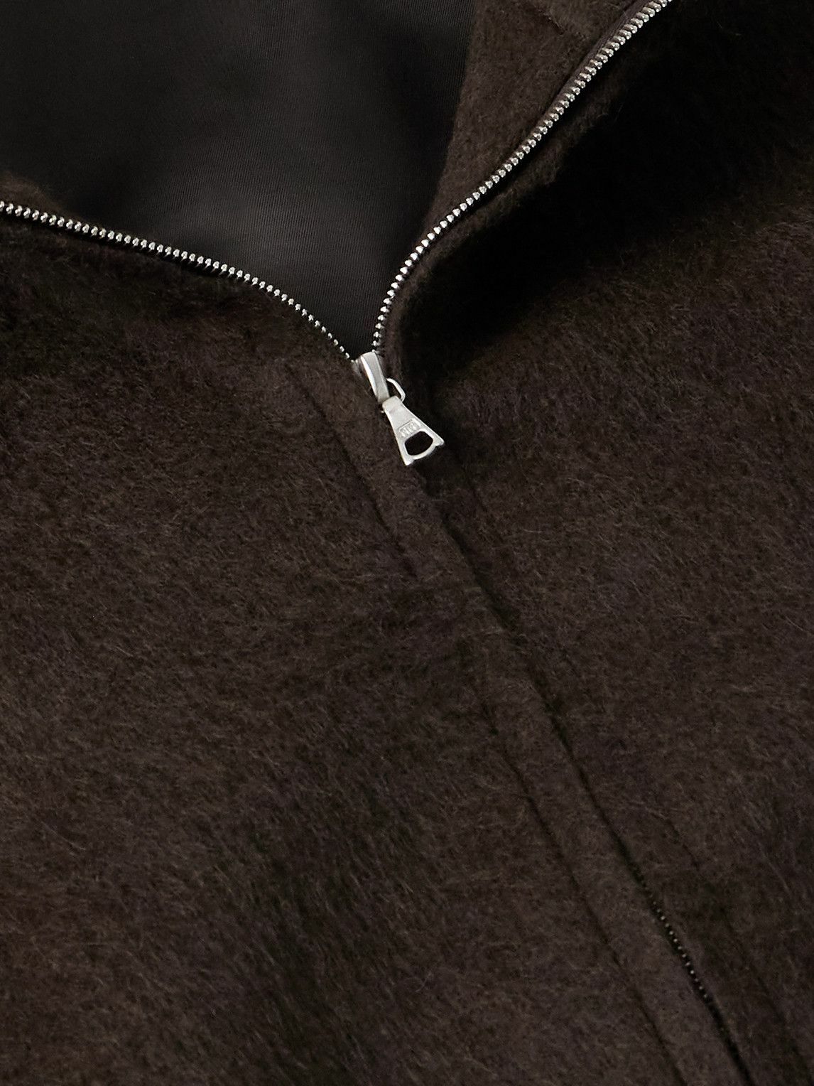 Auralee - Camel Hair-Flannel Blouson Jacket - Brown