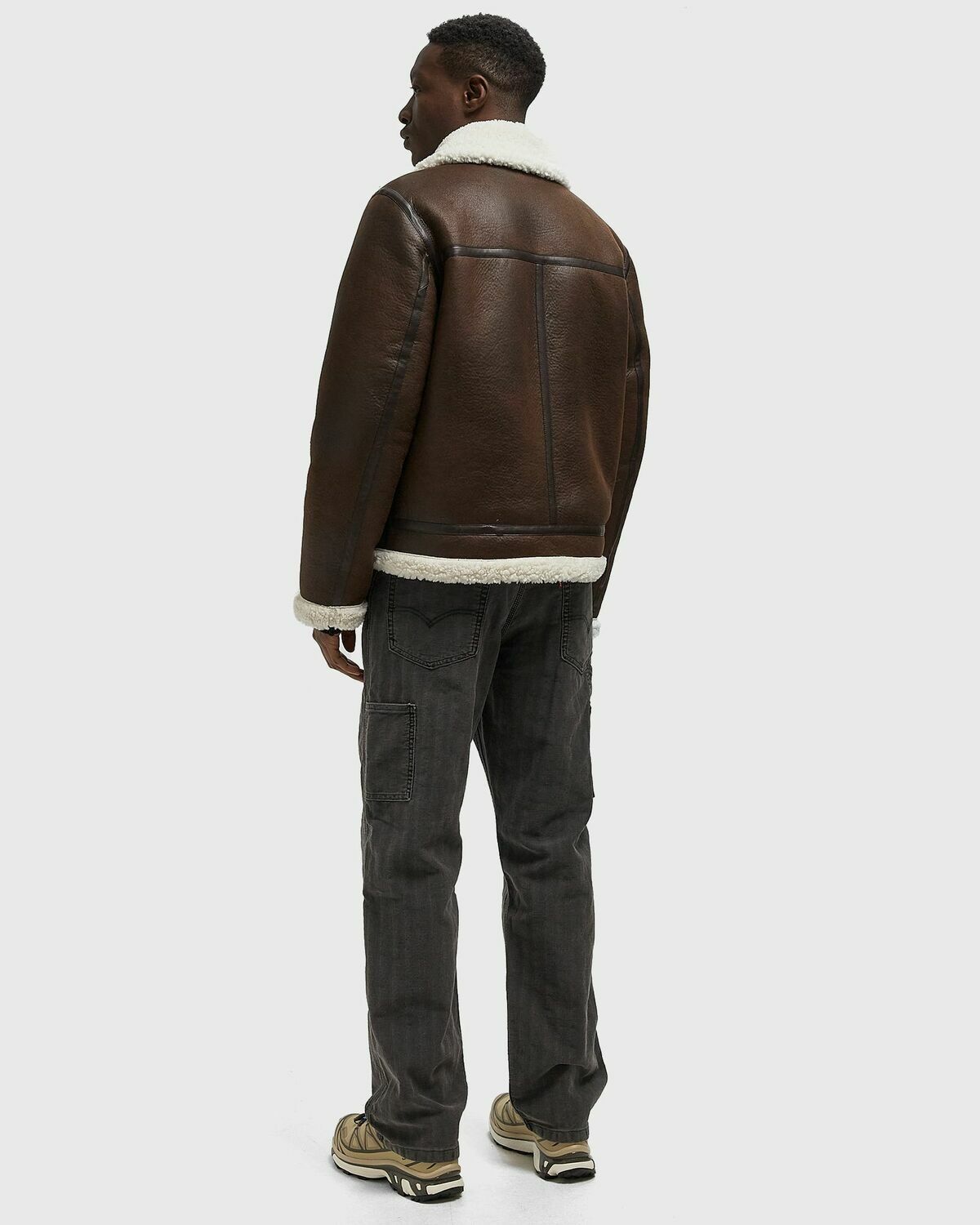 A.P.C. TOMMY JACKET Brown Mens Bomber Jacket
