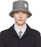 Thom Browne SSENSE Exclusive Black & White Wool Bucket Hat