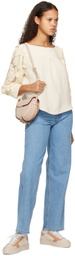 See by Chloé Beige Small Mara Saddle Bag