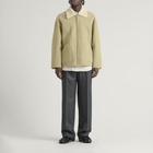 Auralee Men's Shearling Zip Blouson in Ivory Lime