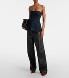Agolde Lara denim corset