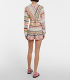 Missoni Mare Zig-zag knit shorts