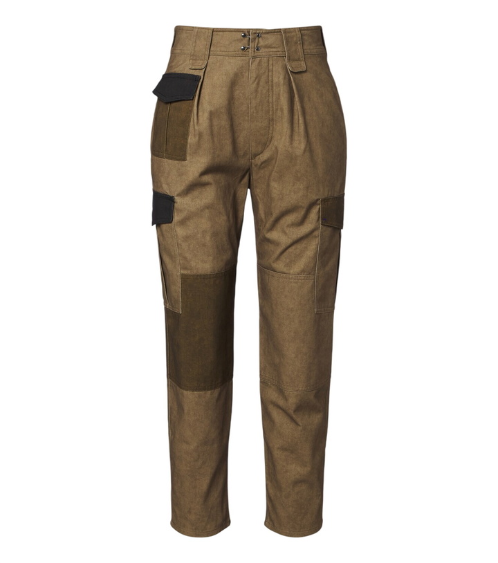 Photo: Marant Etoile Renzae patchwork cotton cargo pants