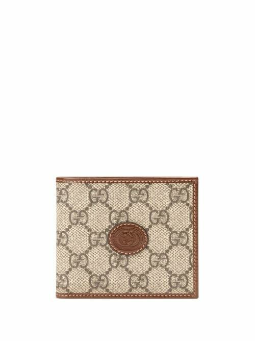 Gucci GG Supreme Snake Wallet Beige